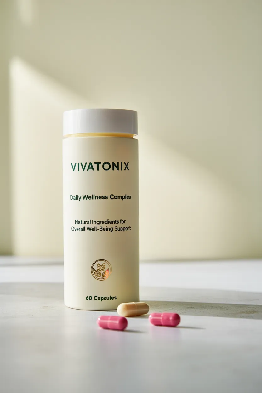 Vivatonix supplement bottle - daily wellness complex with natural ingredients for overall well-being support